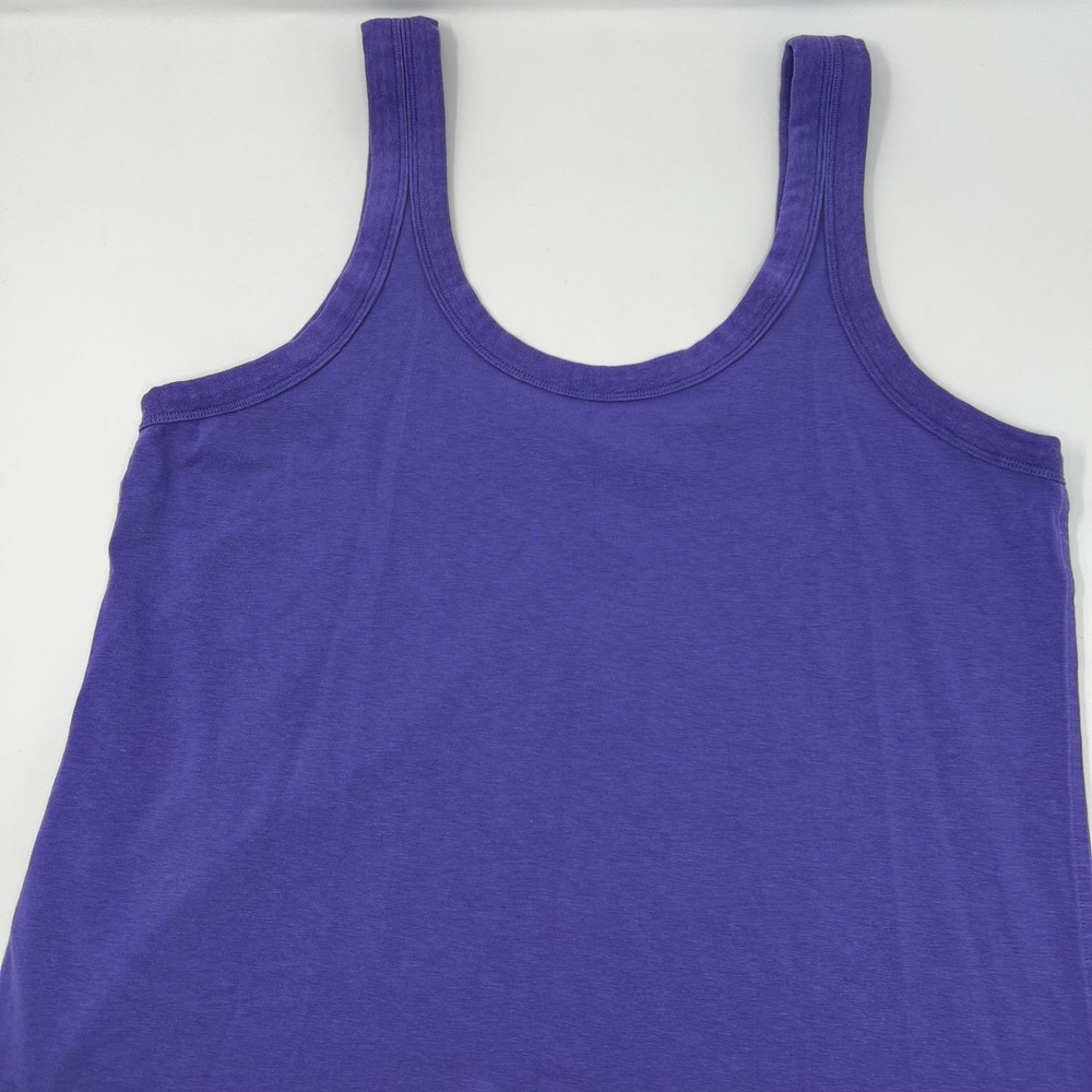 Lululemon‎ Classic Fit Cotton Blend Scoop Dress Purple Sleeveless Mini Size 6